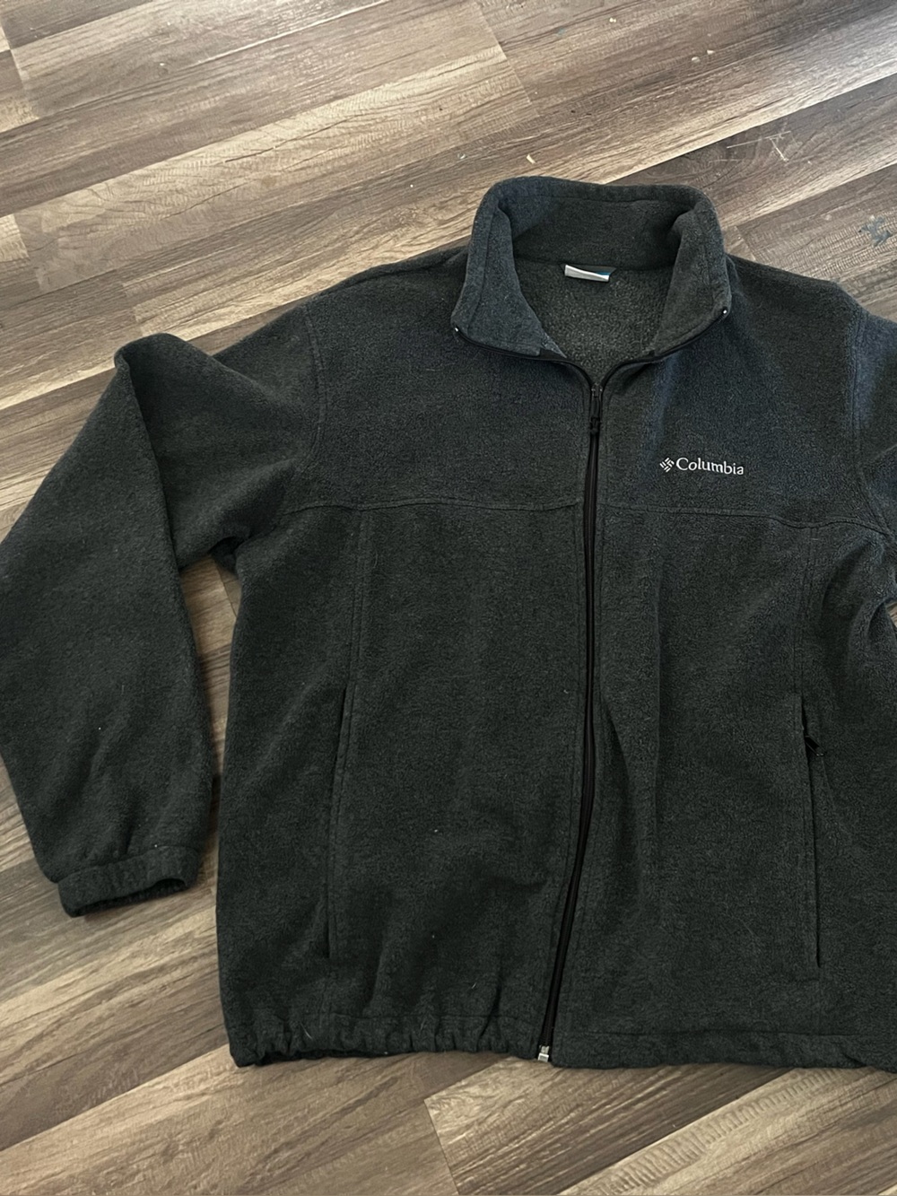 Columbia Black Zip-Up Fleece Jacket